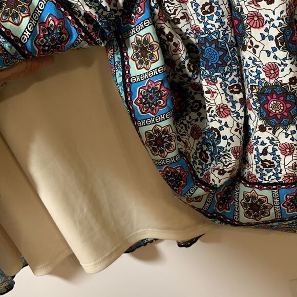 Jodifl Size Small BoHo dress with ruffle sleeves and crochet detail - Picture 6 of 10